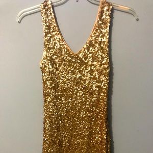 Gold Sequin dress